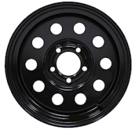 15X6 5-4.5 LUG BLACK MOD WHEEL